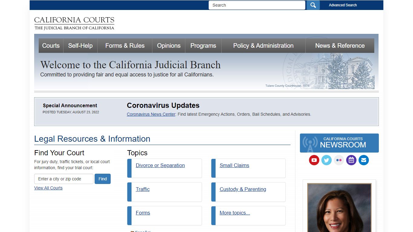Judicial Council Member Roster 1926–2015 - California